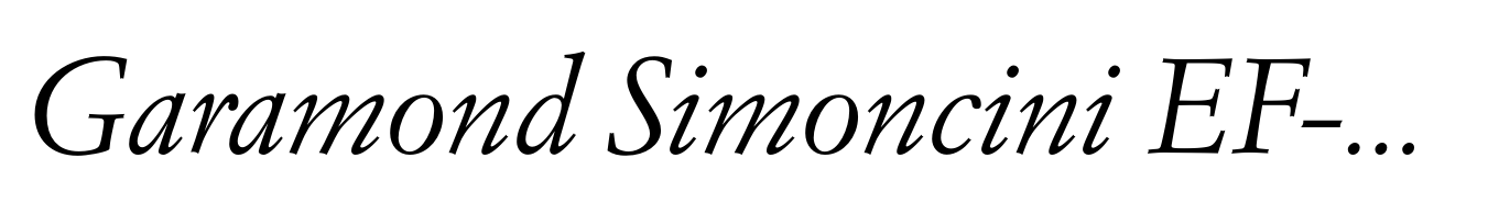 Garamond Simoncini EF-Italic